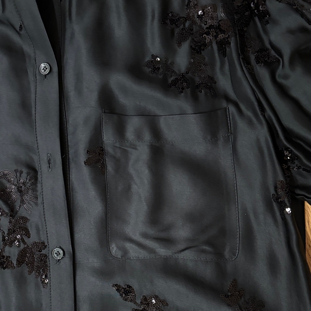 Zara Sequined Button Down Shirt - image 5